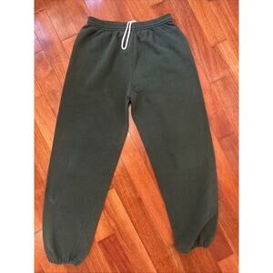 Vintage 90s Jerzees Sweatpants Mens L Green Russell Athletic NuBlend Joggers USA